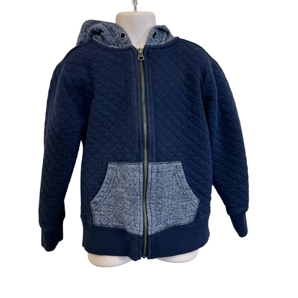 Boys Gymboree Hoodie Sweatshirt S (5-6) Blue Grey